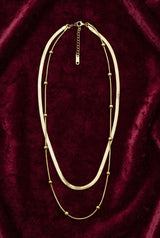 DUAL LAYER SNAKE & BALL CHAIN view 1