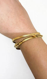 TRPLE CHAIN BEAD LAYER BRACELET view 4