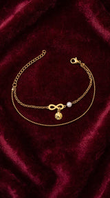 INFINITY PEARL LAYERED CHARM BRACELET view 2