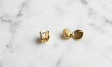 AURA GOLD COIN STUDS view 2