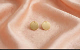 AURA GOLD COIN STUDS view 3