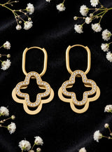 CLOVER 2-IN-1 HOOP EARRINGS view 4