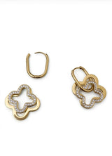 CLOVER 2-IN-1 HOOP EARRINGS view 3