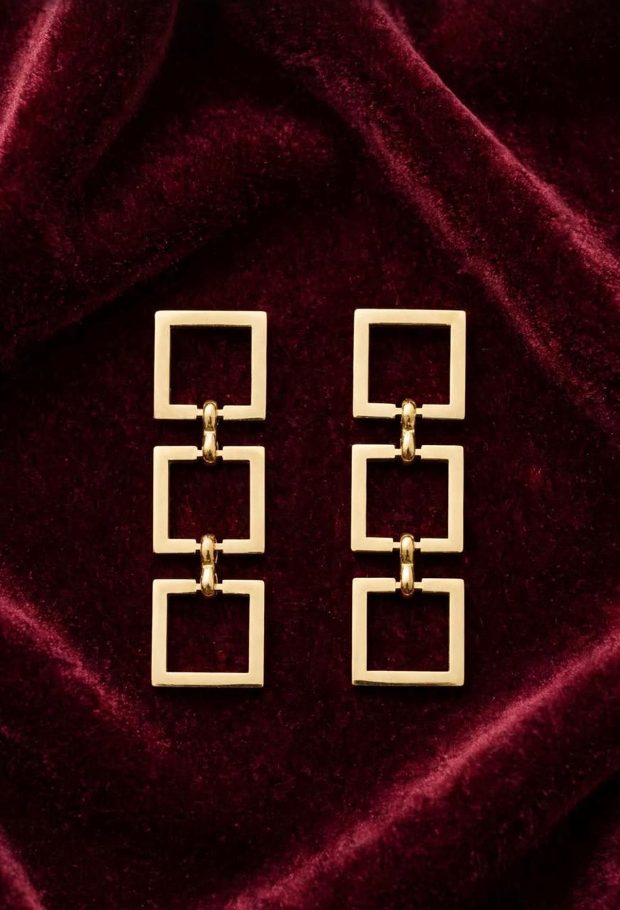 LUNA SQUARE EARRINGS