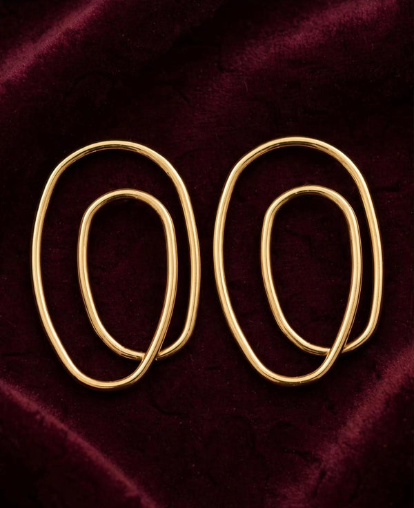 DOUBLE OVAL HOOPS EARRINGS
