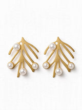 PEARL BRANCH EARRINGS view 3