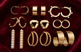 AURA 8-IN-1 GOLD PLATED HOOPS COMBO SET view 2